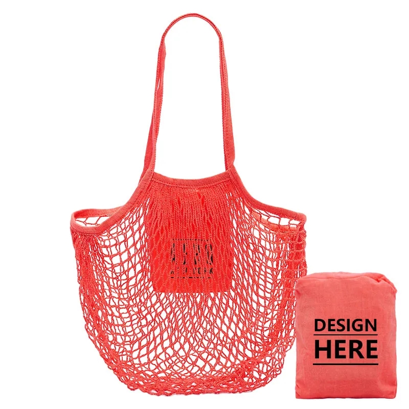 Mesh Cotton Tote, custom tote bag with logo imprint 9