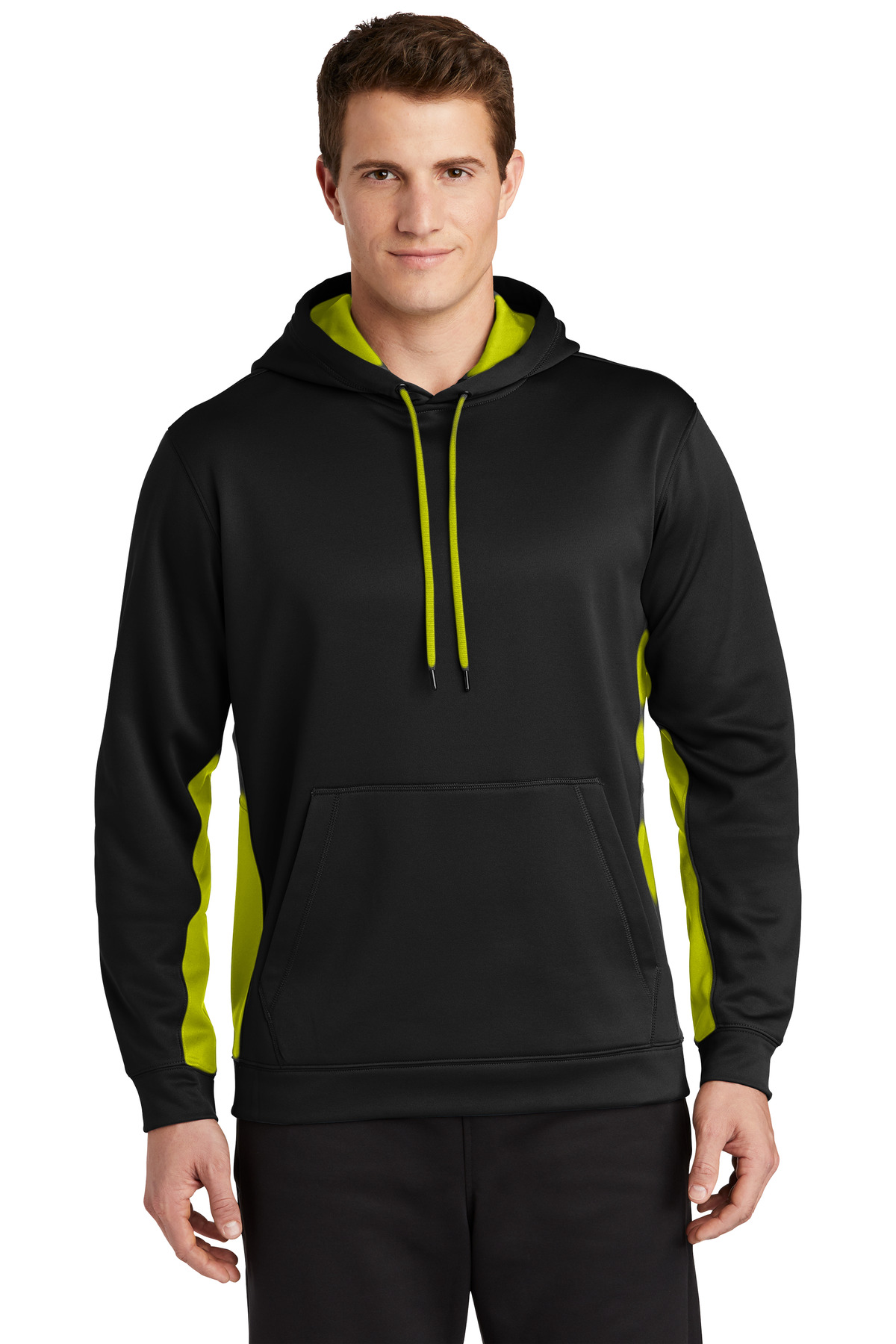 Sport-Tek Sport-Wick Fleece Colorblock Hooded Pullover. ST235 52