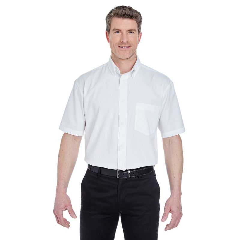 UltraClub Adult Short-Sleeve Whisper Twill 3