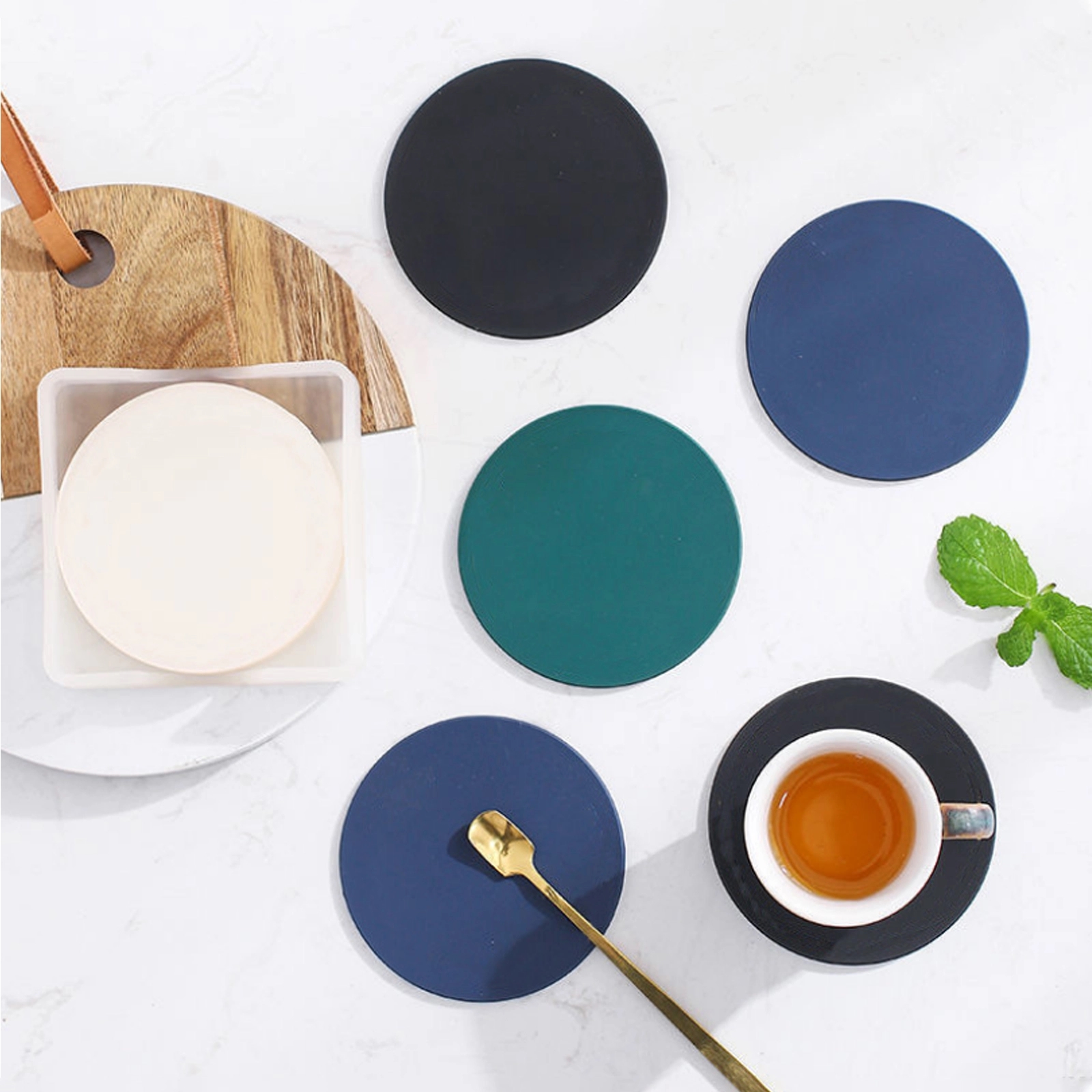 Round Rubber Coaster 4