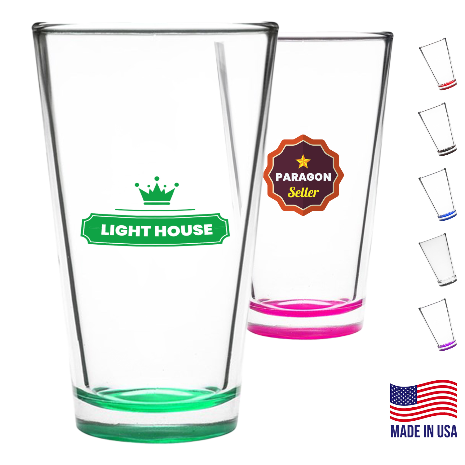Custom Clear 15.25 oz. cooler-mixing glass 6