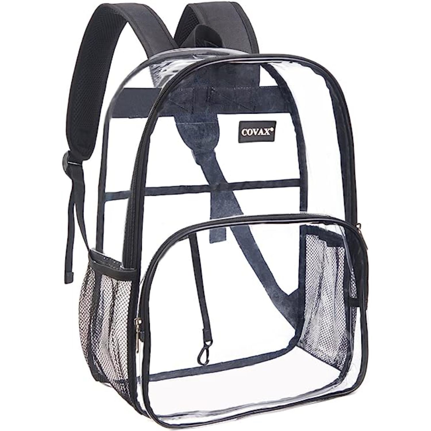 Water-resistant Heavy Duty Clear PVC Transparent Backpack 2