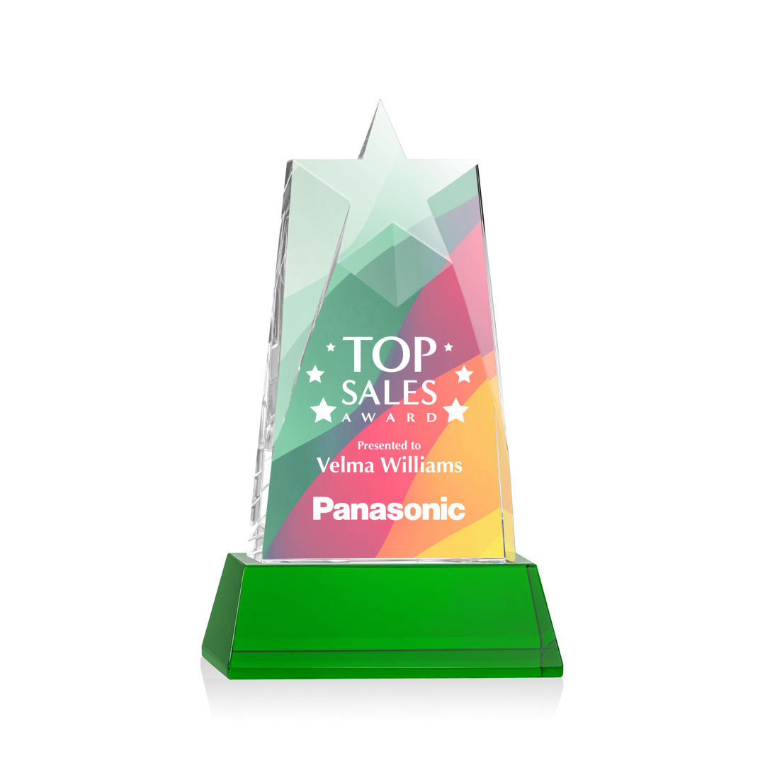 Millington Star VividPrint™ Award on Base - Green 4