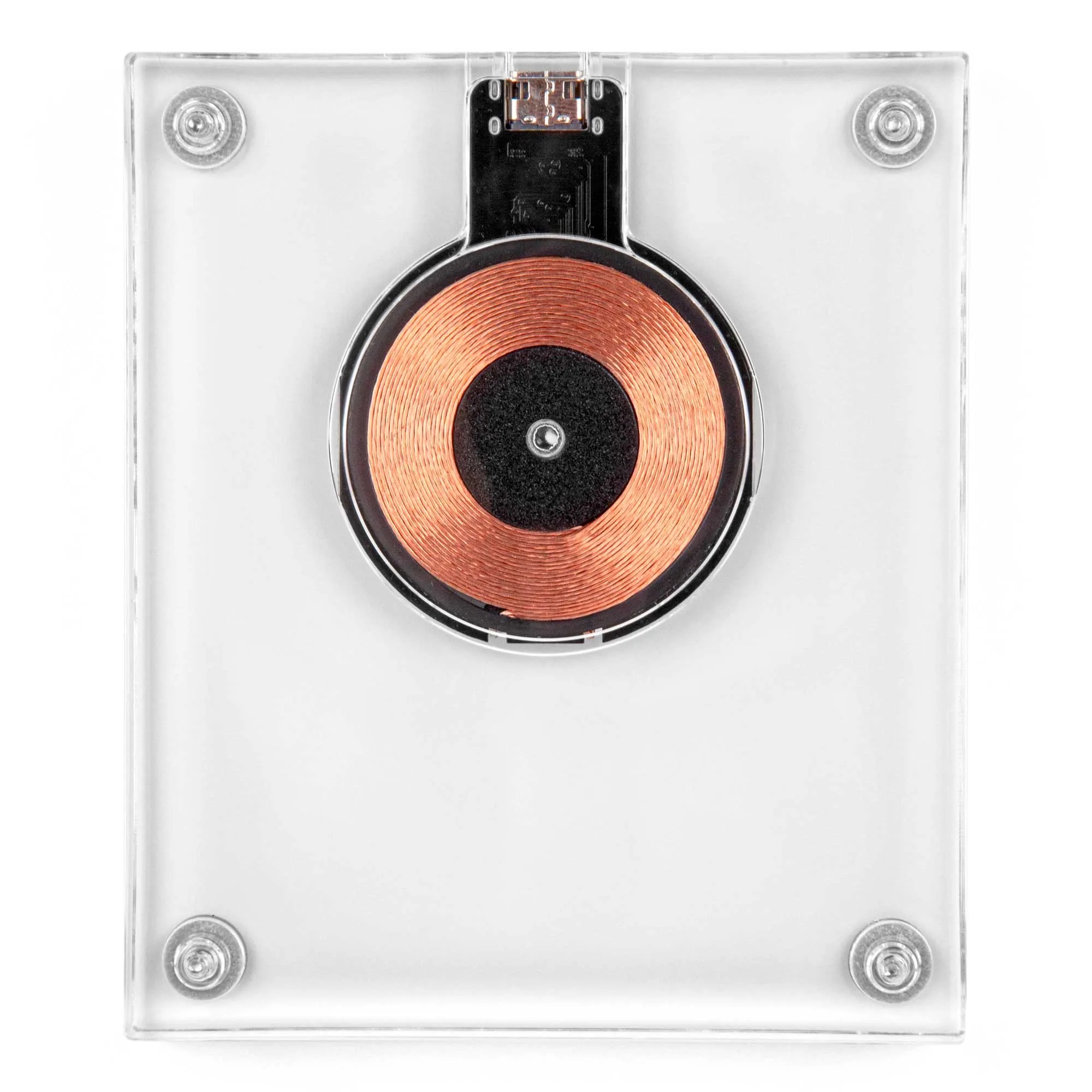 Clear Acrylic Wireless Charging Pad 2