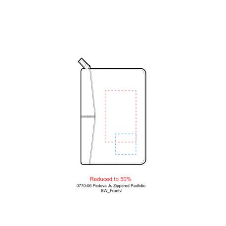 FSC® Mix Pedova™ Jr. Zippered Padfolio 50