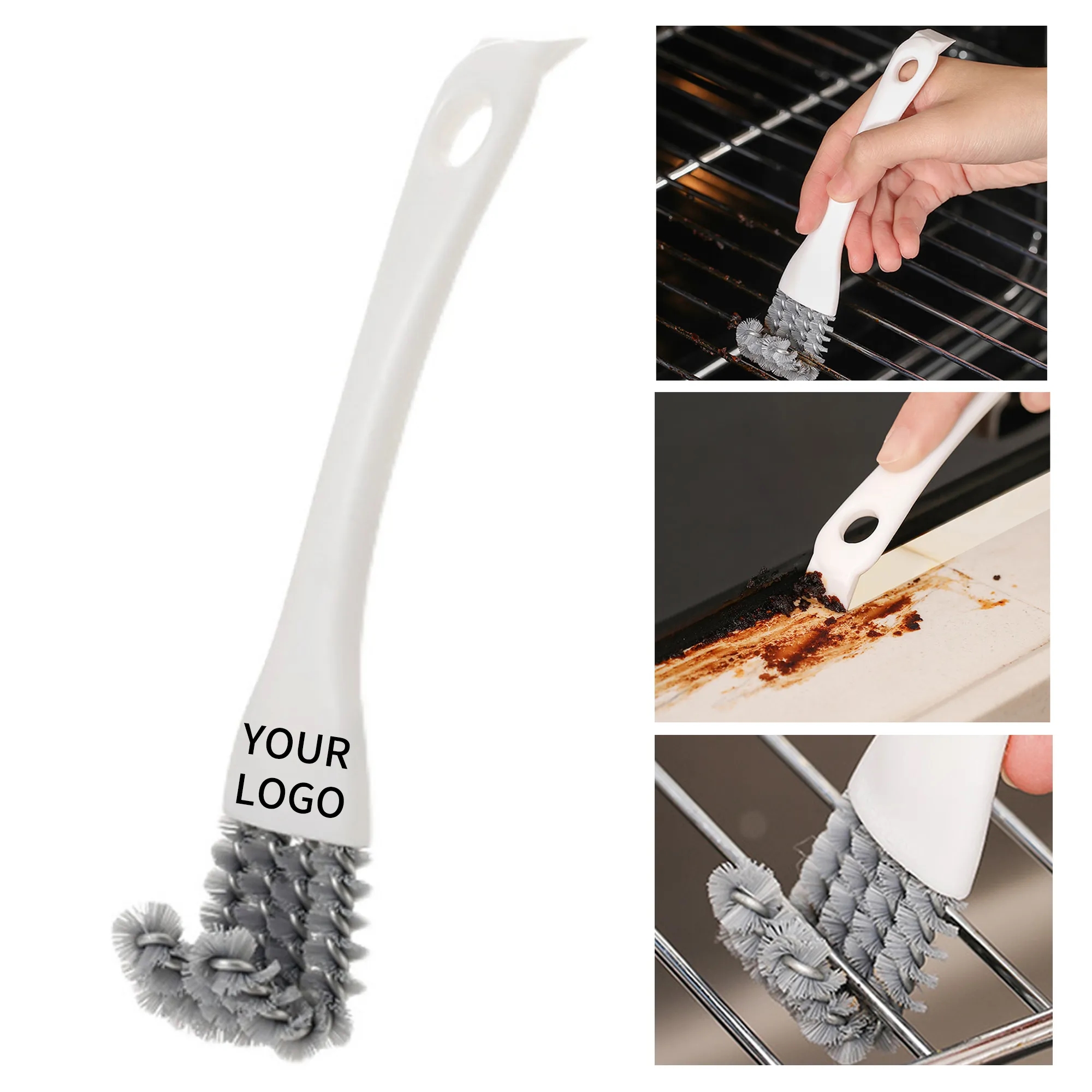 BBQ Grill Cleaning Brush with Spiral Bristles 4