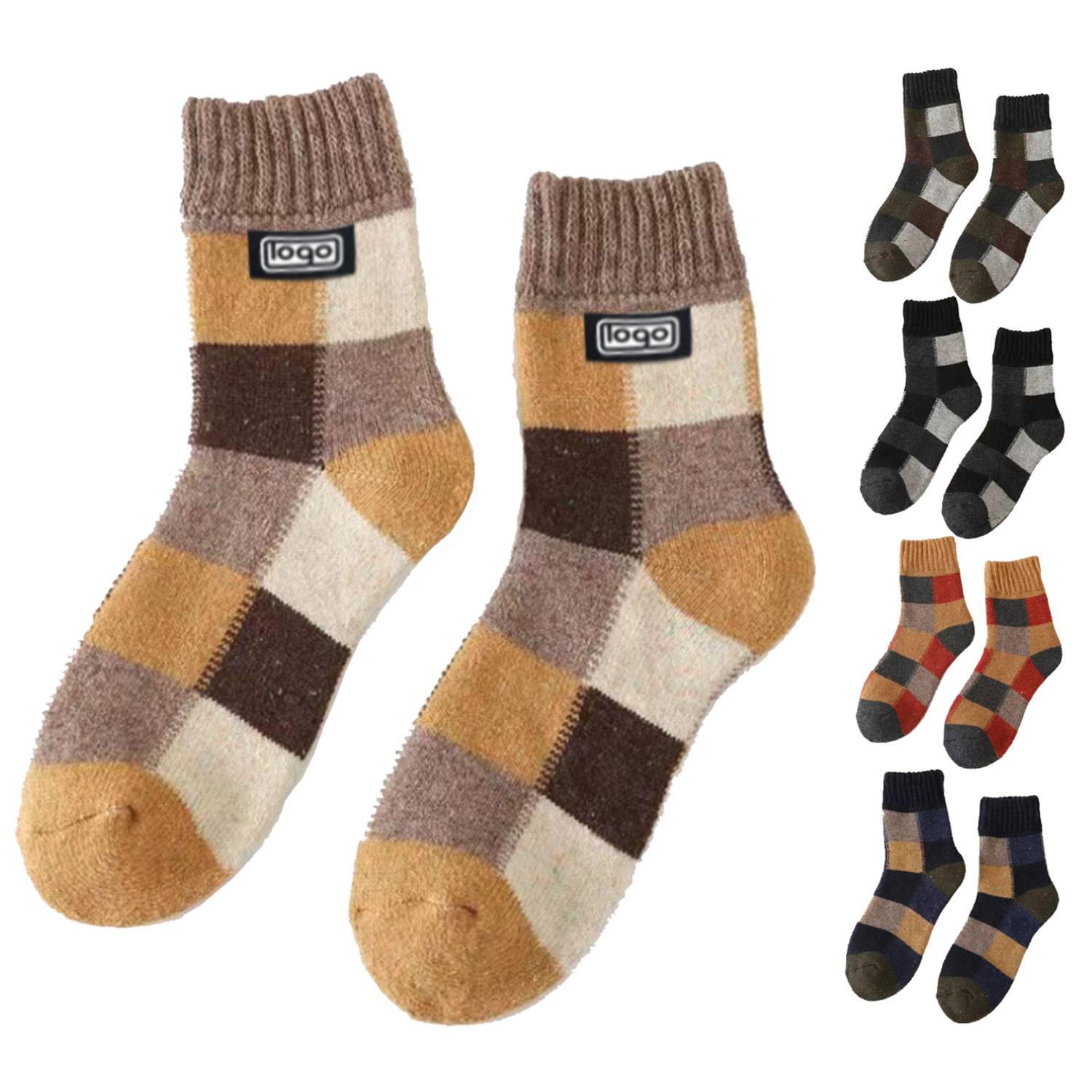 Autumn and winter mid-tube wool socks