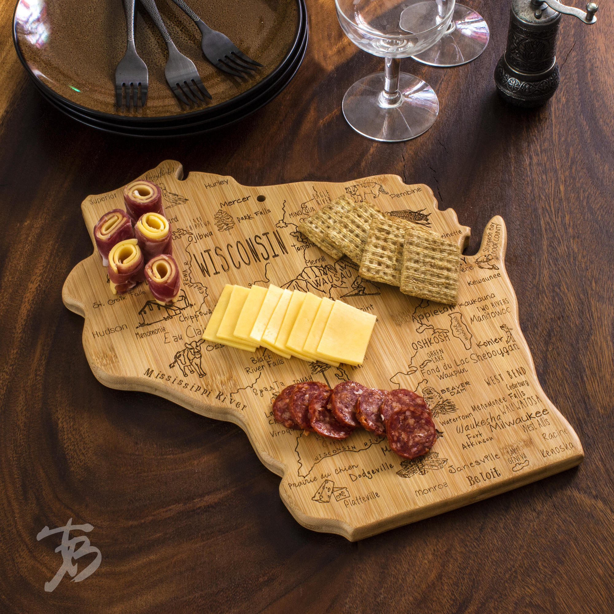 Destination Wisconsin Cutting & Serving Board 7