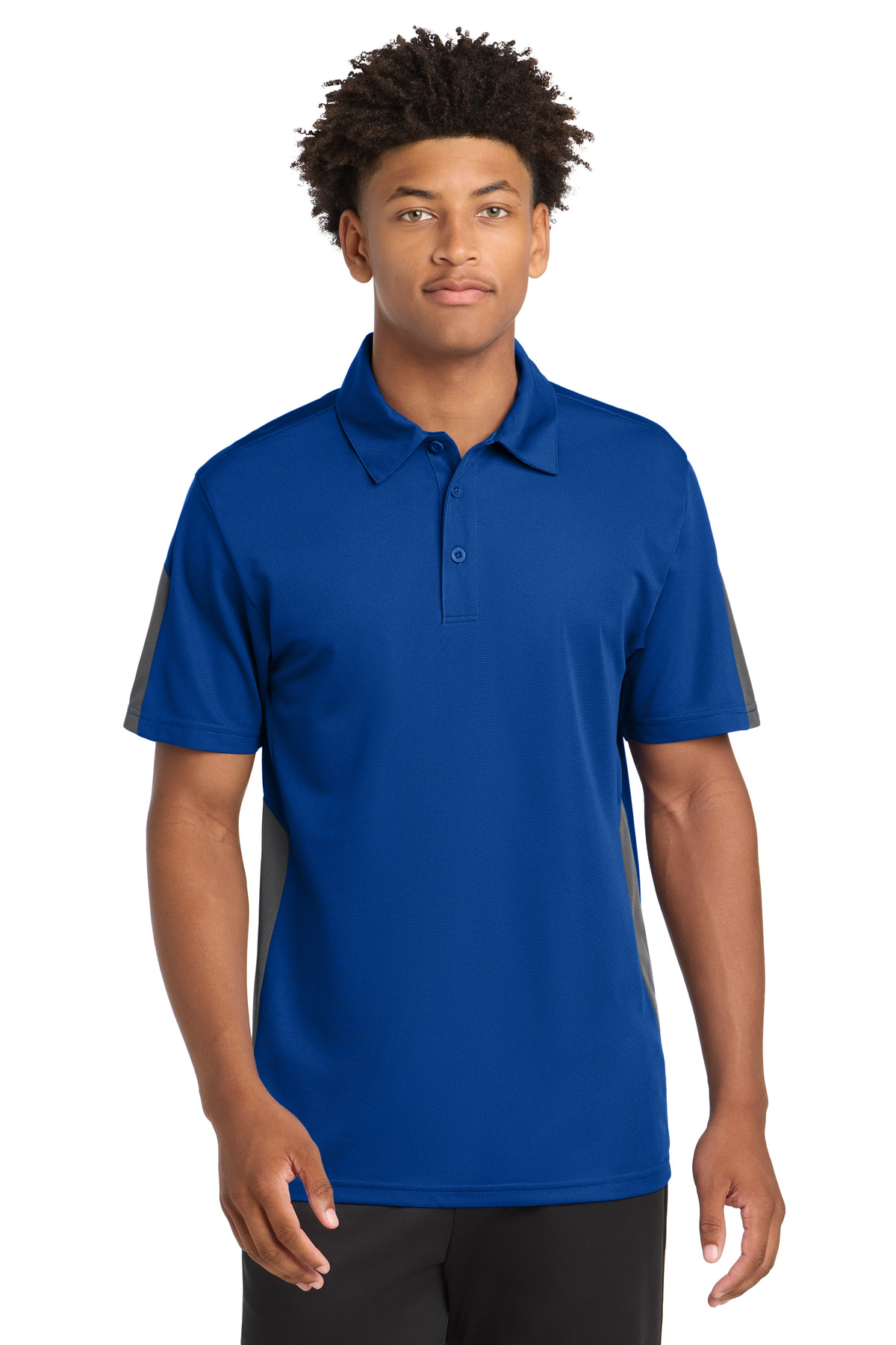 Sport-Tek PosiCharge Active Textured Colorblock Polo. ST695 32
