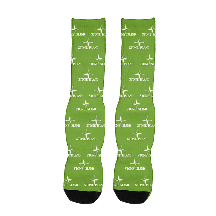 "Wye" Dye Sublimated Crew (Athletic) Socks (Pair) 14