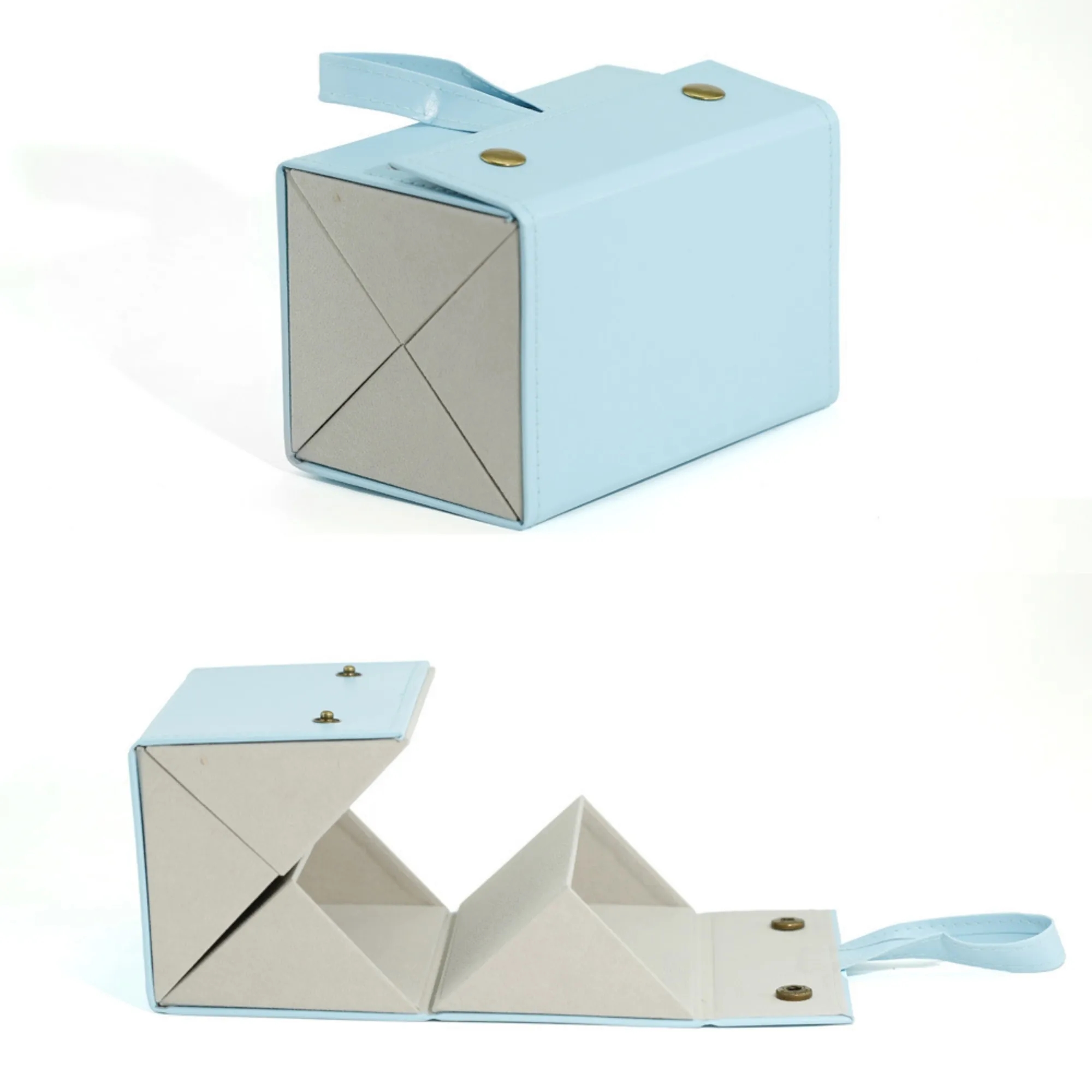 Multi-Compartment Leather Eyeglass Case 5