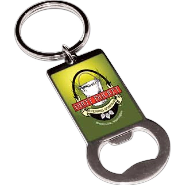 Bottle Opener Keychain (Rectangle Imprint) 5