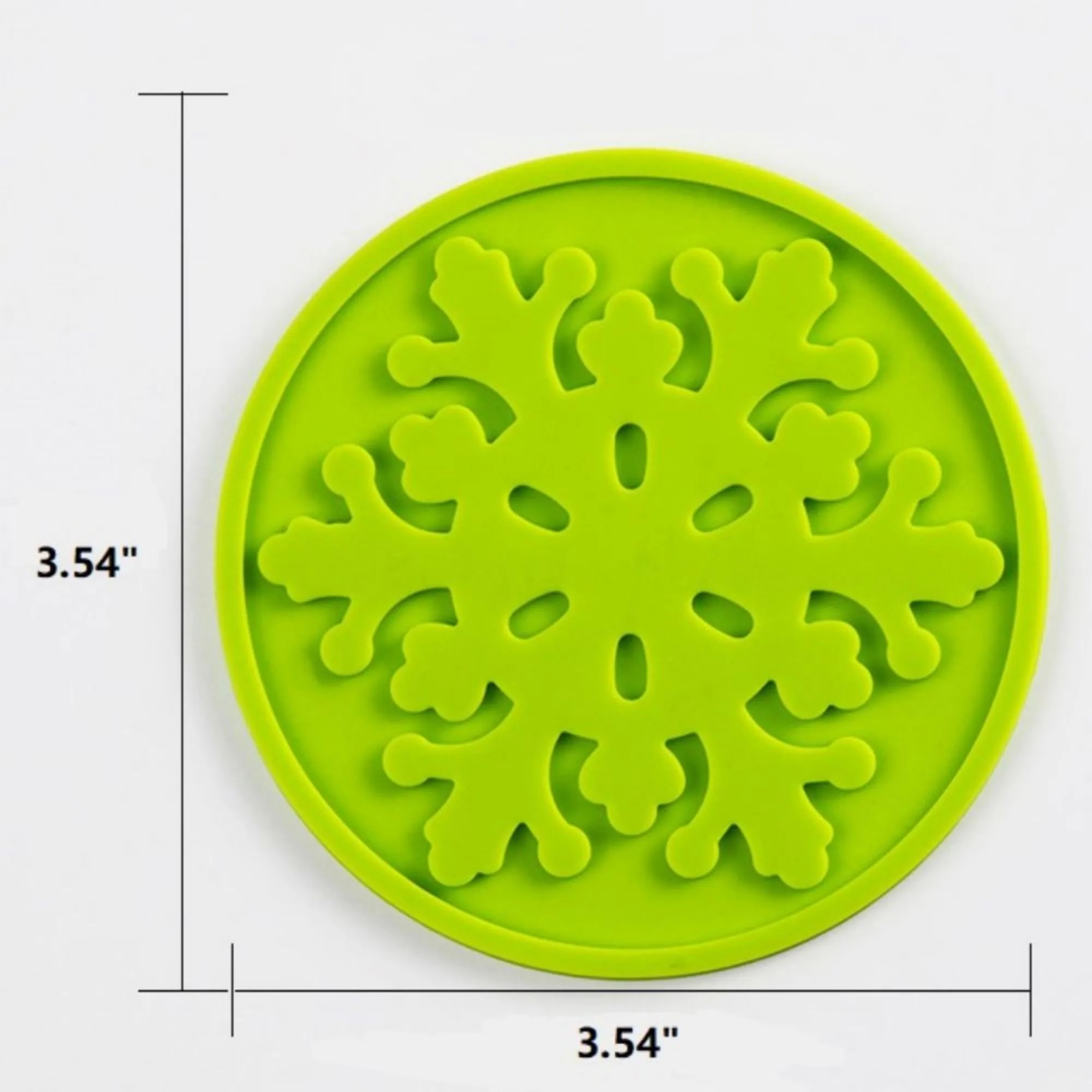 Silicone Snowflake Round Cup Coasters 3