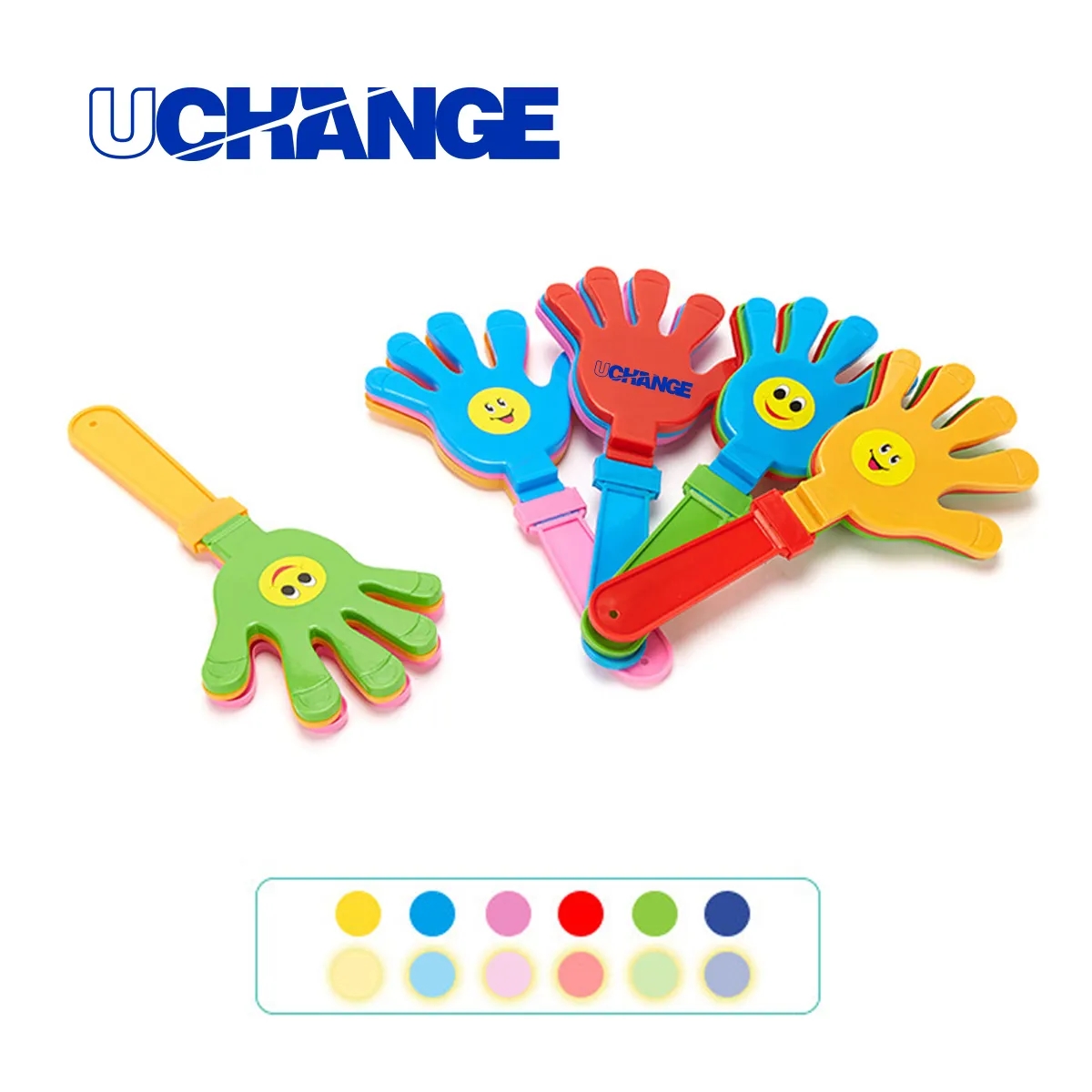 Multicolor Plastic Hand Clapper 7 Inch For Events 3