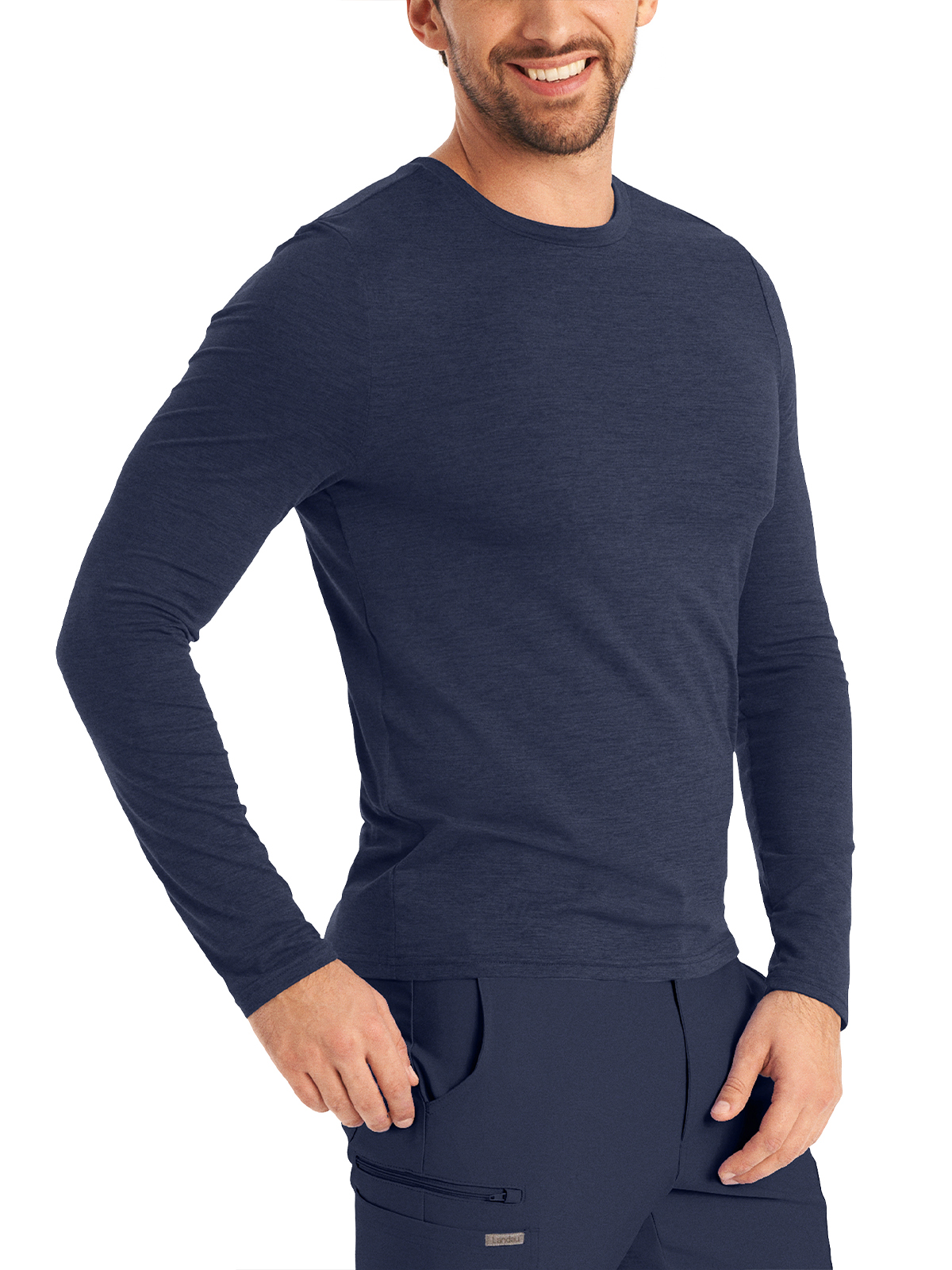 Landau - Forward - Men's Long-Sleeve Crew Neck Underscrub Tee 4