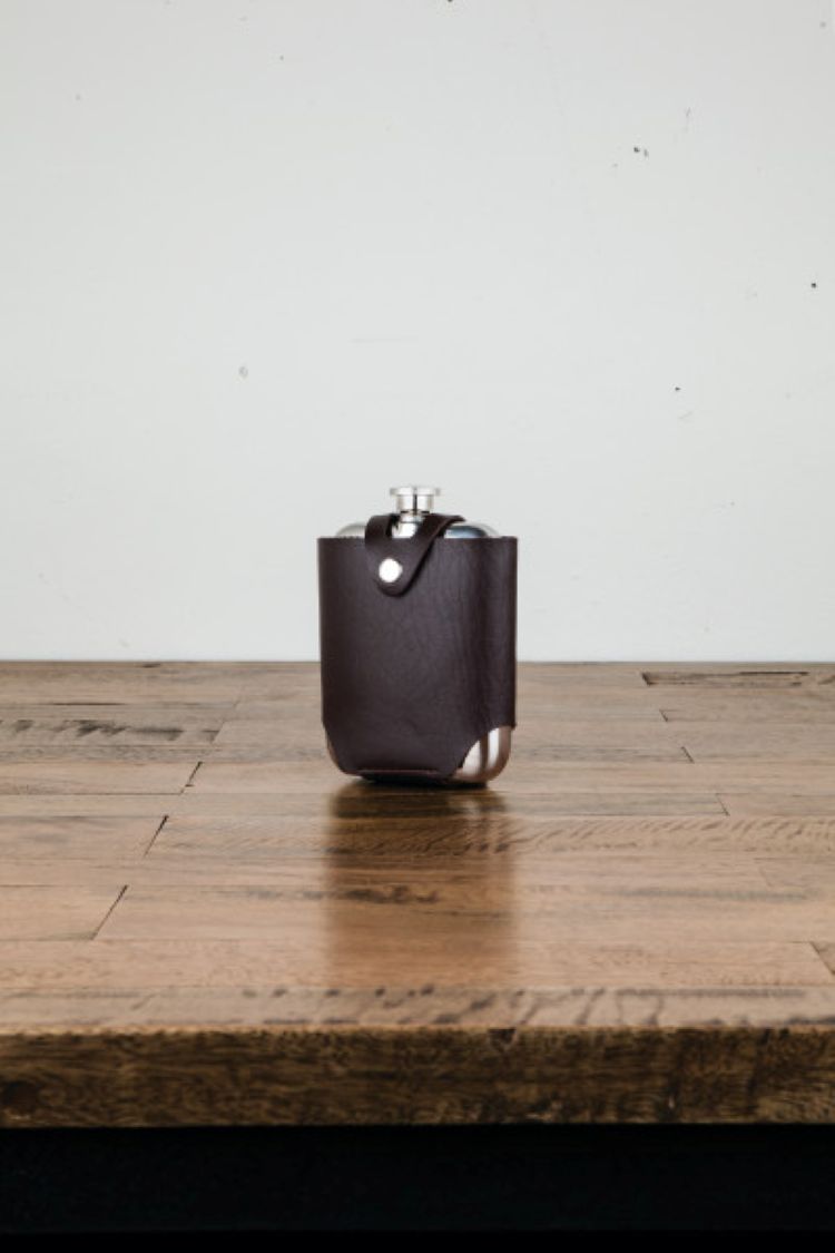 Viski® Stainless Steel Flask and Traveling Case 11