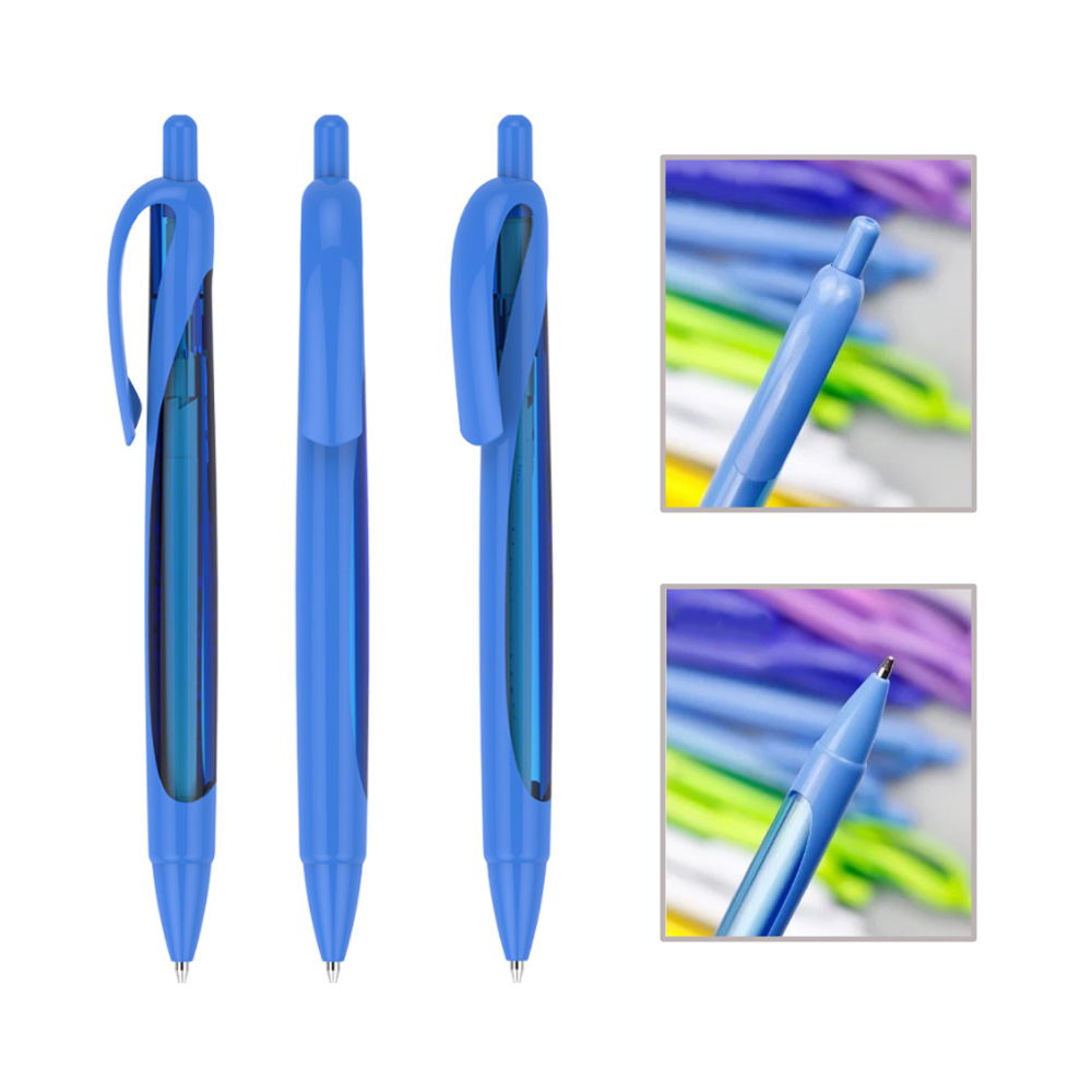 Colorful See Through Plastic Pen 6