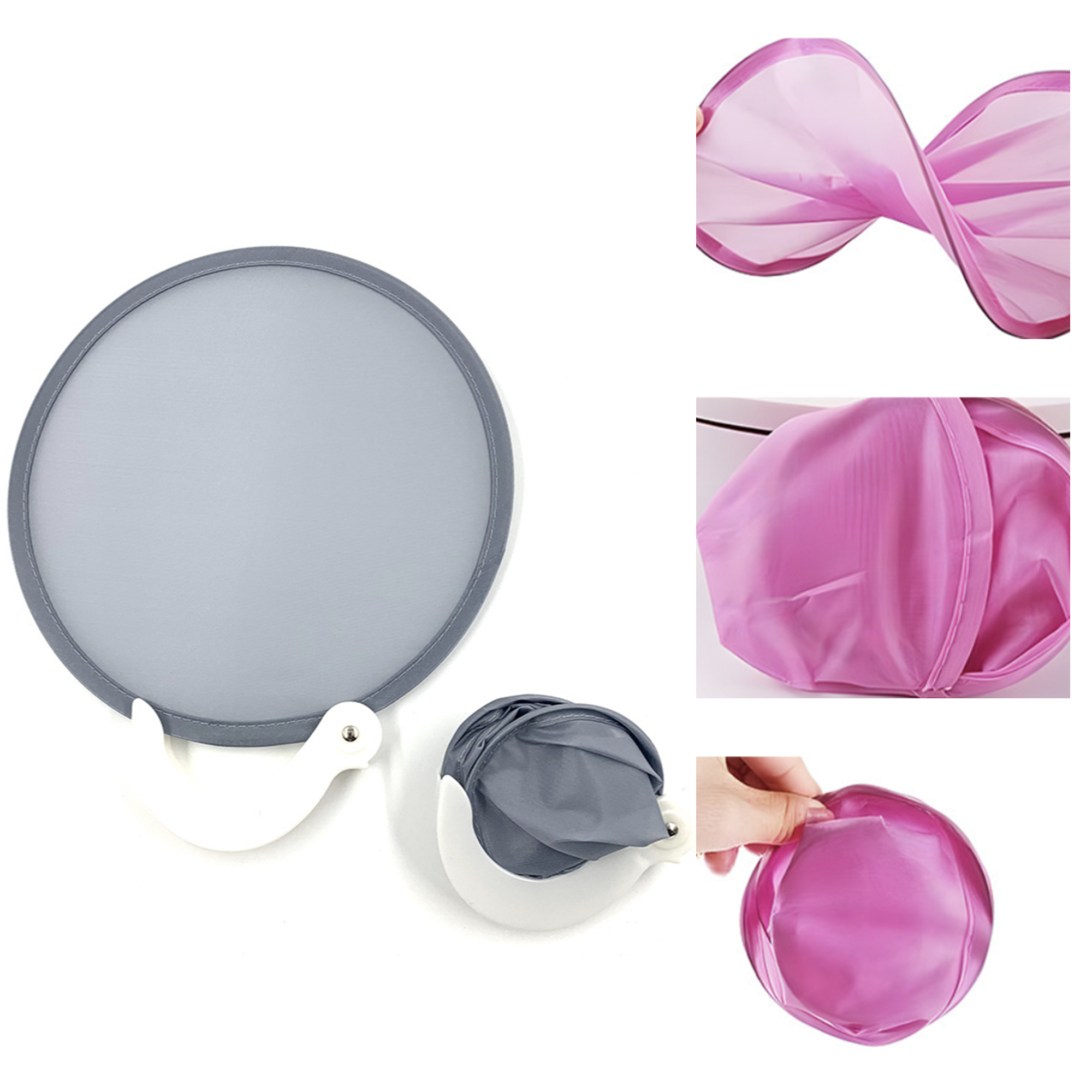 Convenient Folding Polyester Fan 2