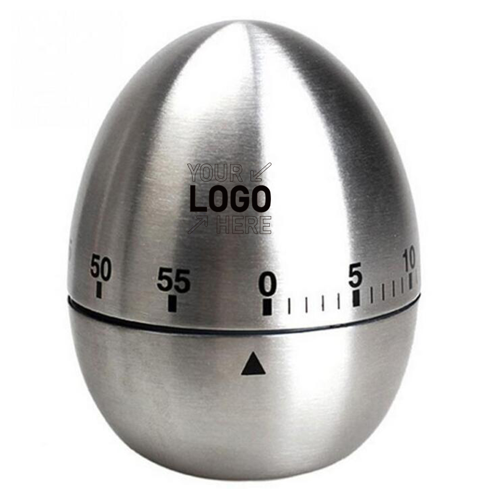 Stainless Steel Egg Shape Kitchen Timer 3