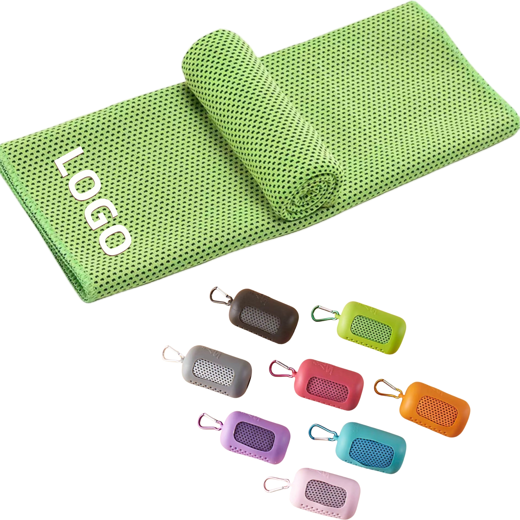 Quick-Drying Towel with Silicone Case 1