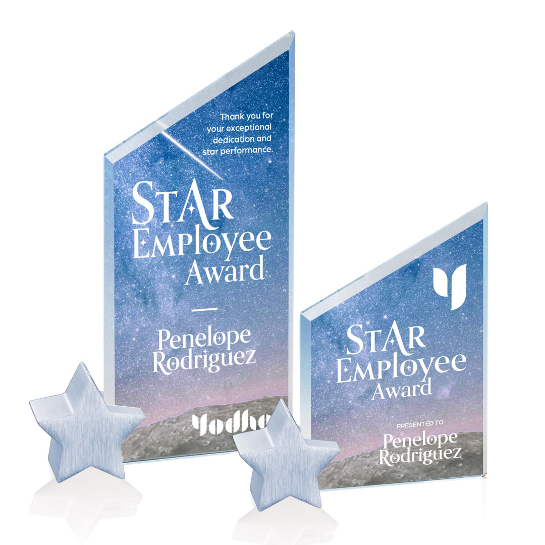Cooper VividPrint™ Award - Starfire/Chrome Star