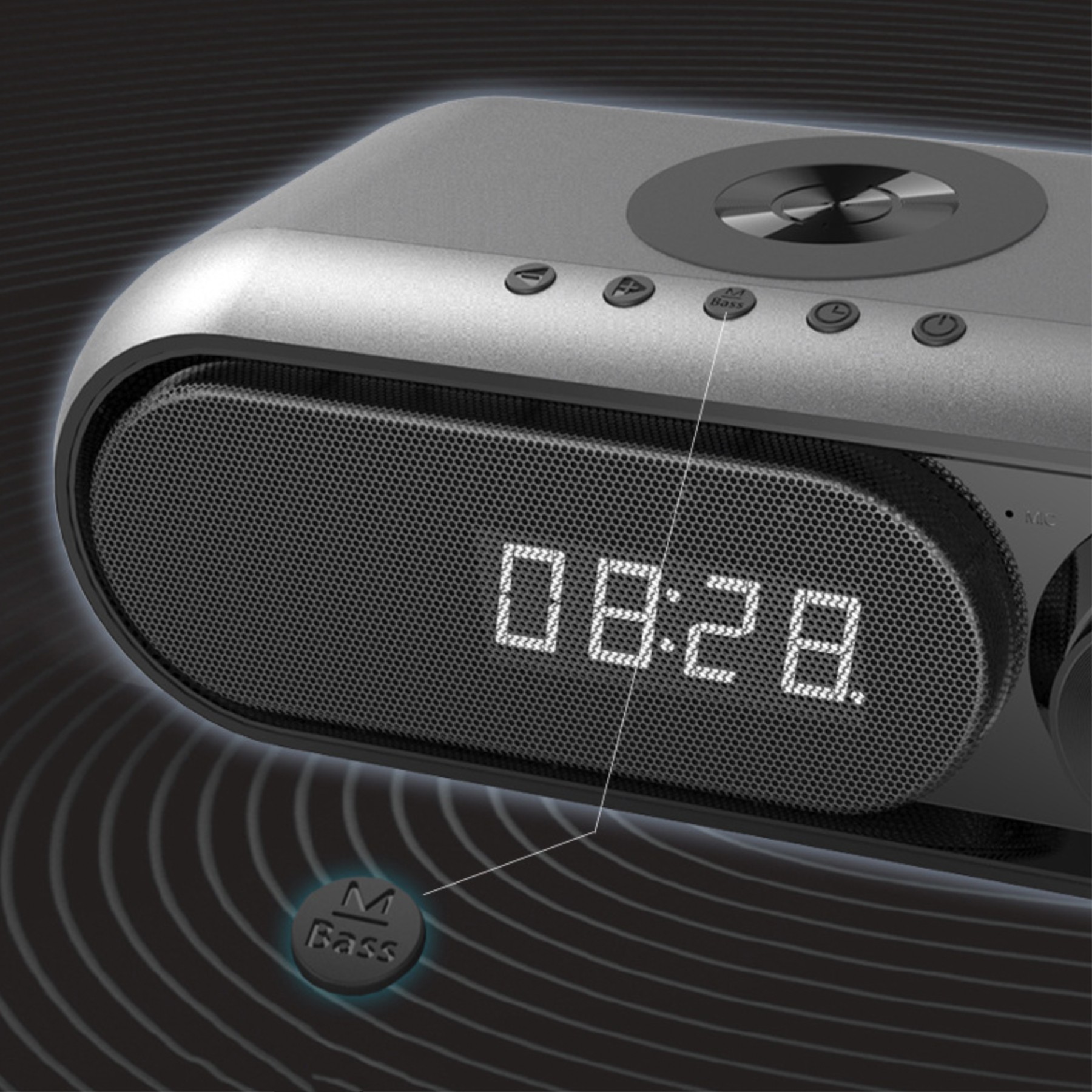 Multi-in-one Wireless Charger Bass Bluetooth Speaker 5