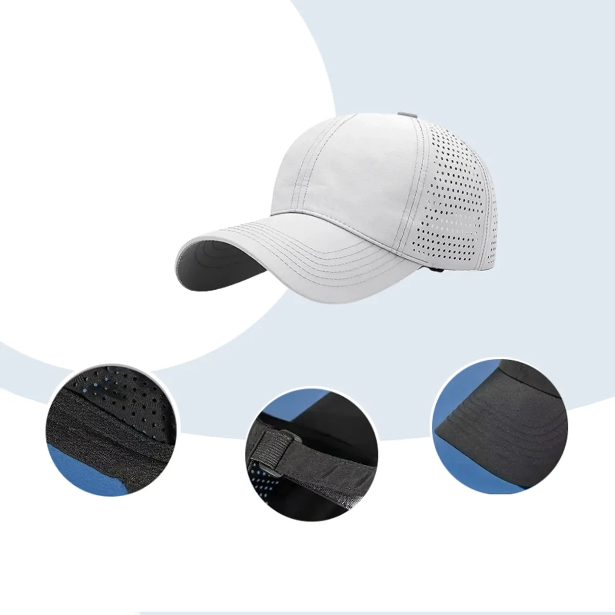 Quick-Dry Perforated Sports Baseball Cap 3