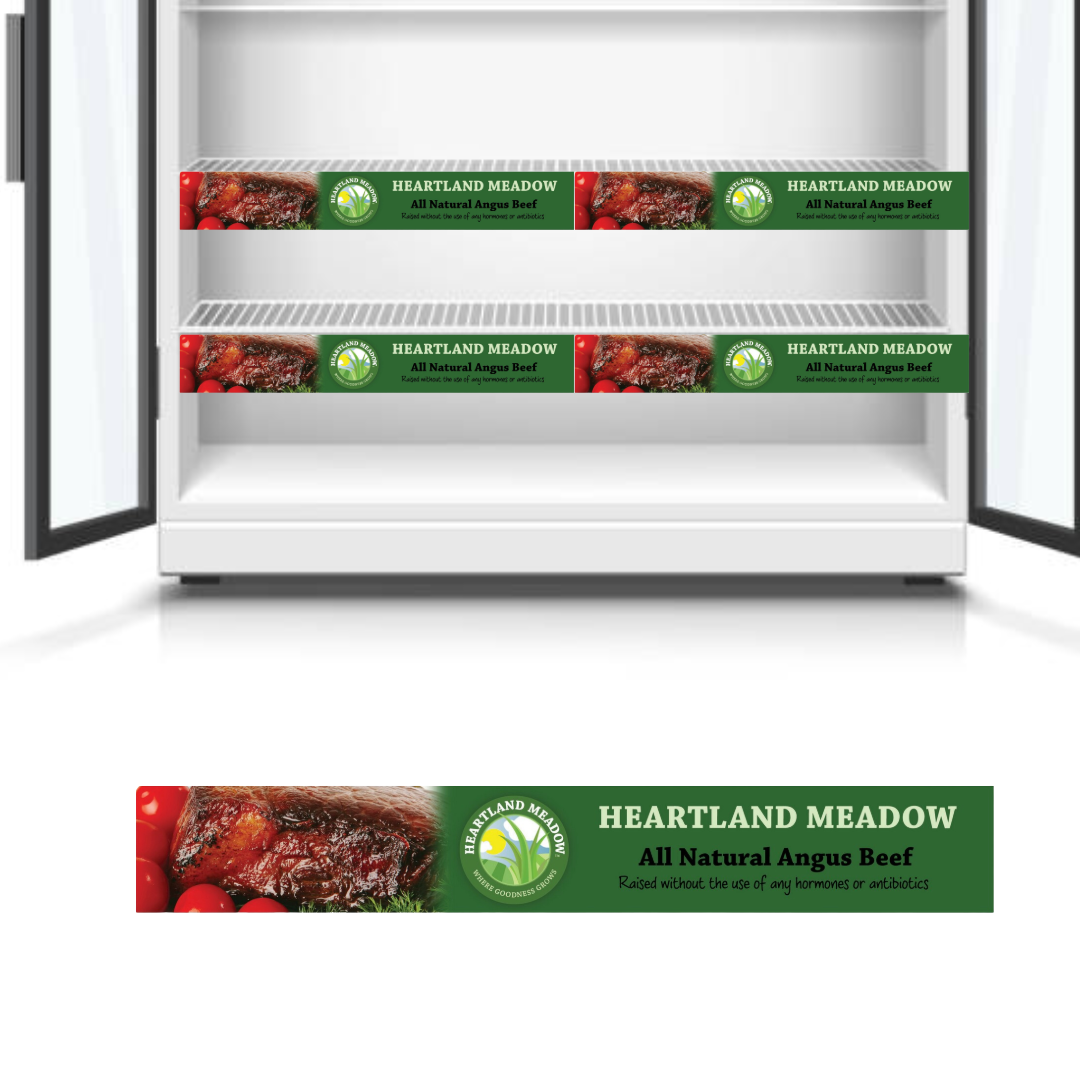 Shelf Talker (1.25"x8.5") - Rail Strip Rectangle