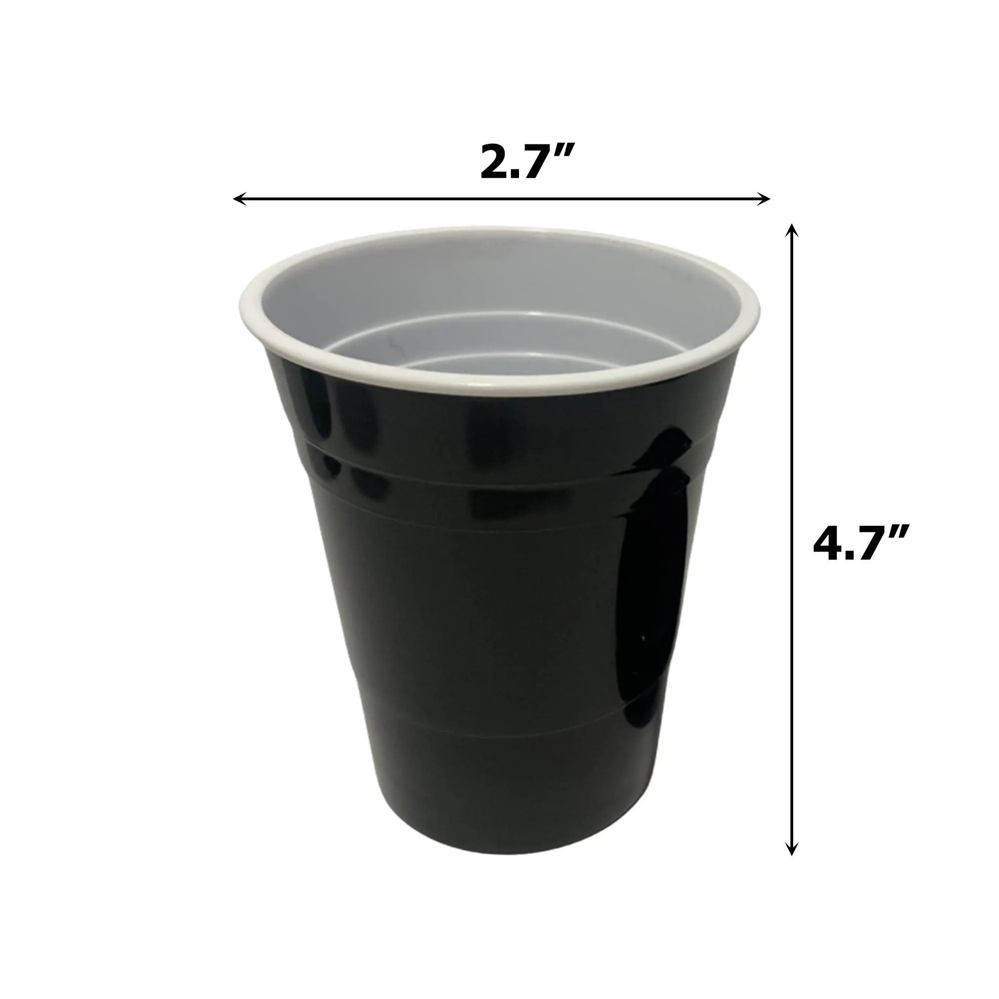 MOQ20 16OZ Two-Tone Plastic Square Cup 2