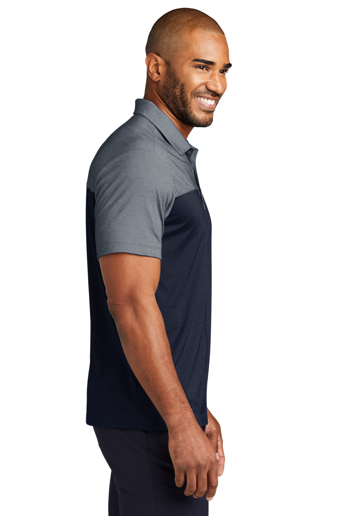Port Authority Fine Pique Blend Blocked Polo K831 18