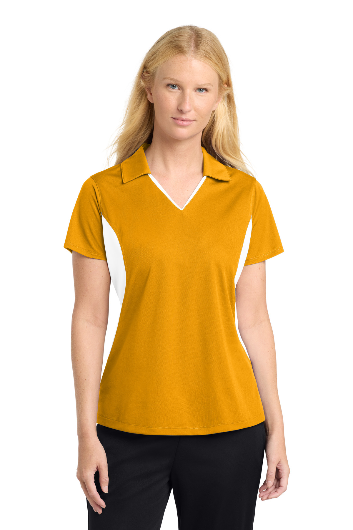 Sport-Tek Women's Side Blocked Micropique Sport-Wick Polo. LST655 90