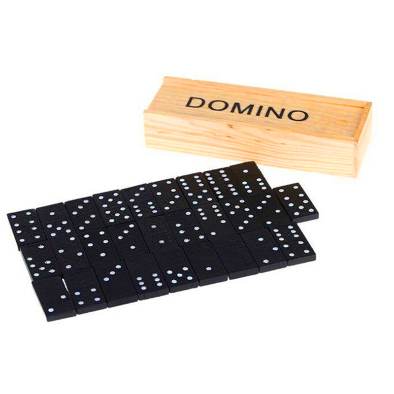 Wooden Domino Educational Board Game Teaching Aids 2