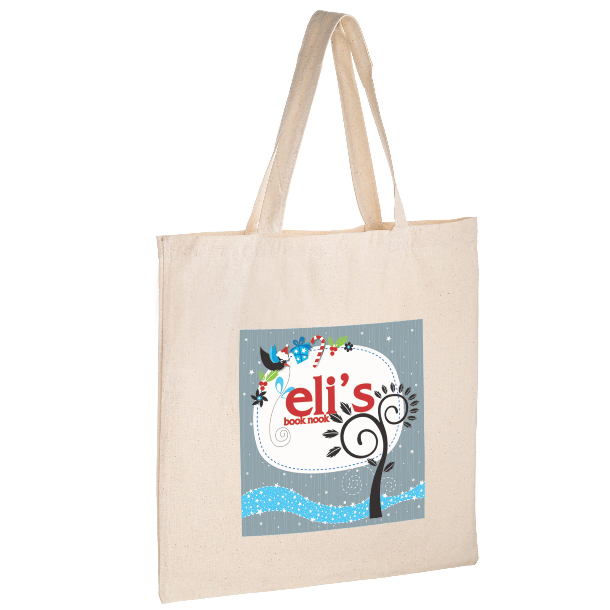 Cotton Canvas Tote Bag, custom tote bag with logo imprint 1
