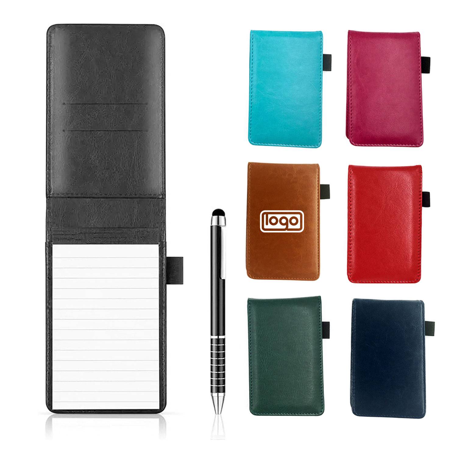 Mini Pocket Notepad Memo Book Lined Sheets With Metal Pen 7