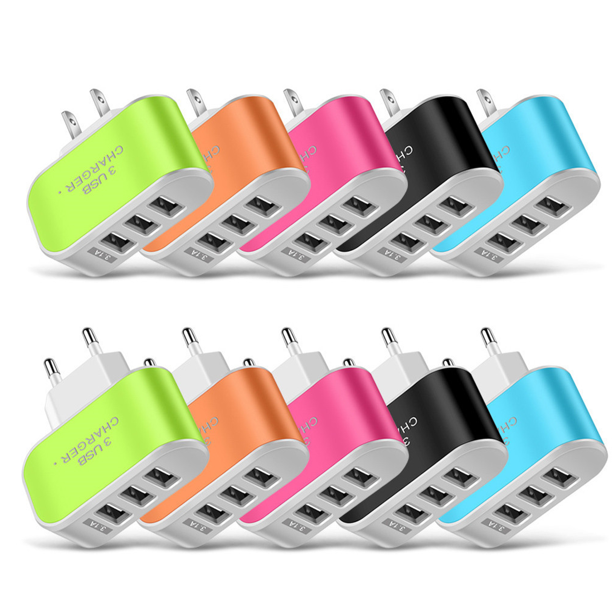 Quick Portable 3 Port USB Charger 2