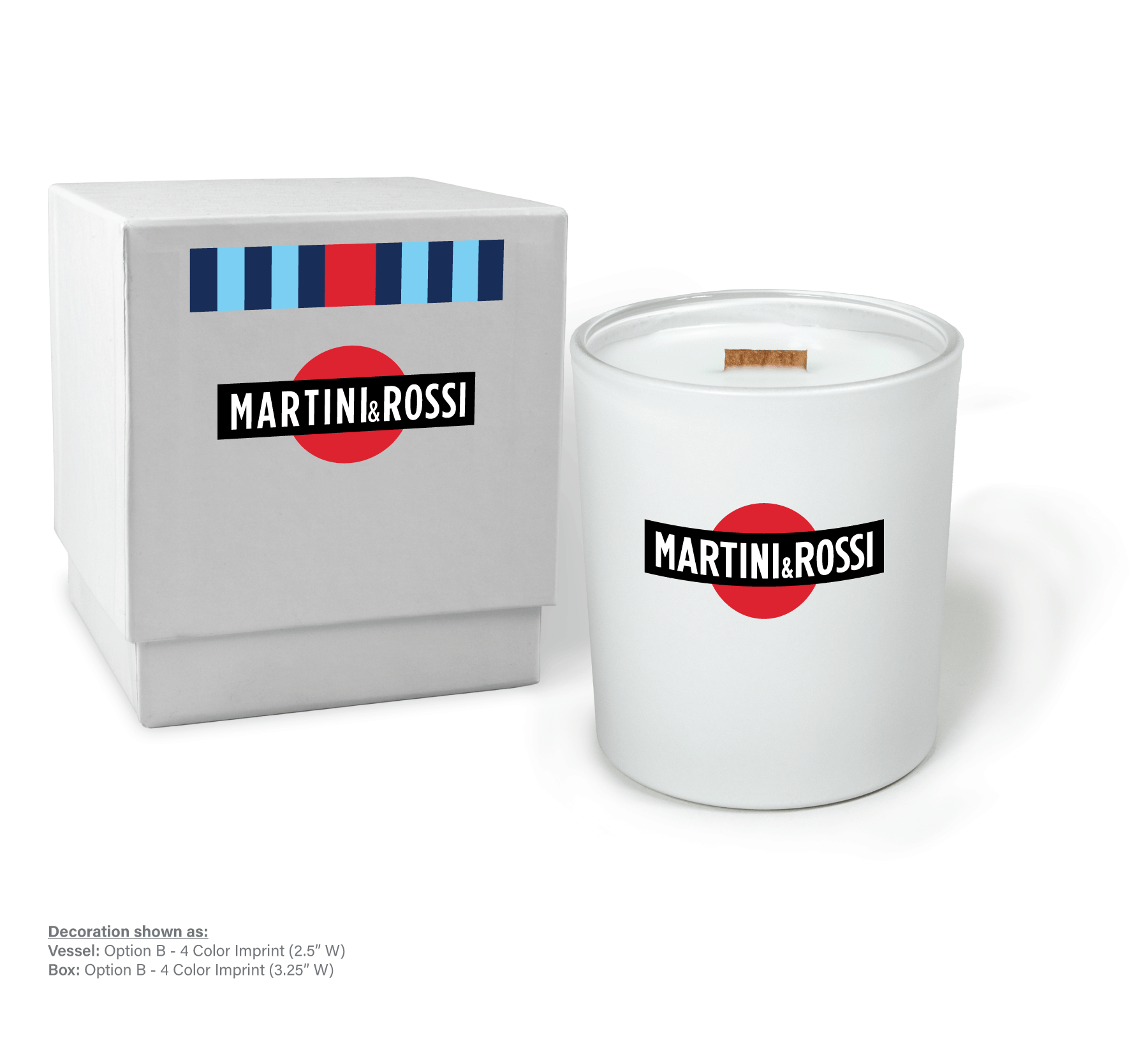 14 oz White Luxury Candle with Gift Box Printed