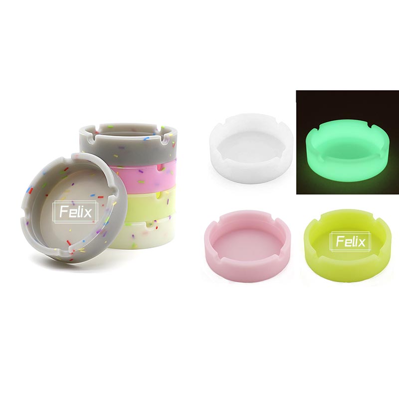 Luminous Silicone Ashtray Round 3