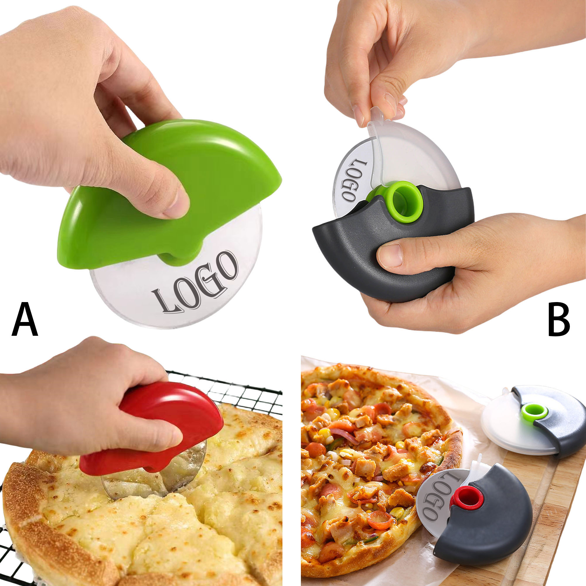 Portable Round Pizza Slicer MOQ20 4