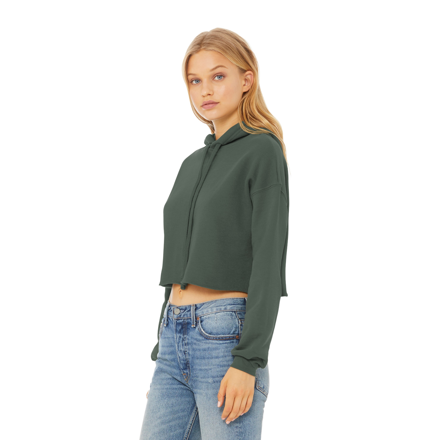 BELLA+CANVAS Women's Sponge Cropped Fleece Hoodies 7