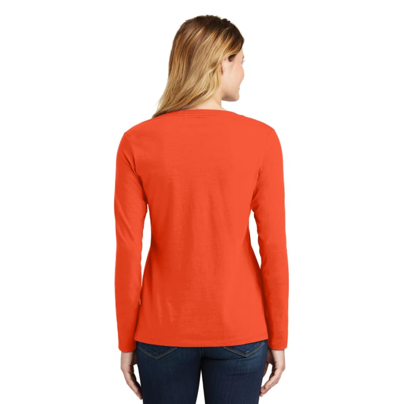 Port & Company Women's Long Sleeve Fan Favorite V-Neck Tee. 51