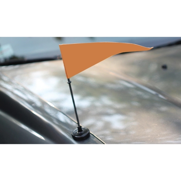 Semi-Stock Blanks Magnetic Car Flag - ePoly 1 Ply 1