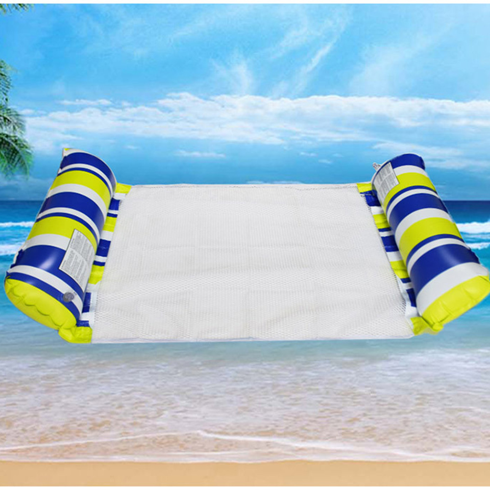 Striped Inflatable Floating Bed 4