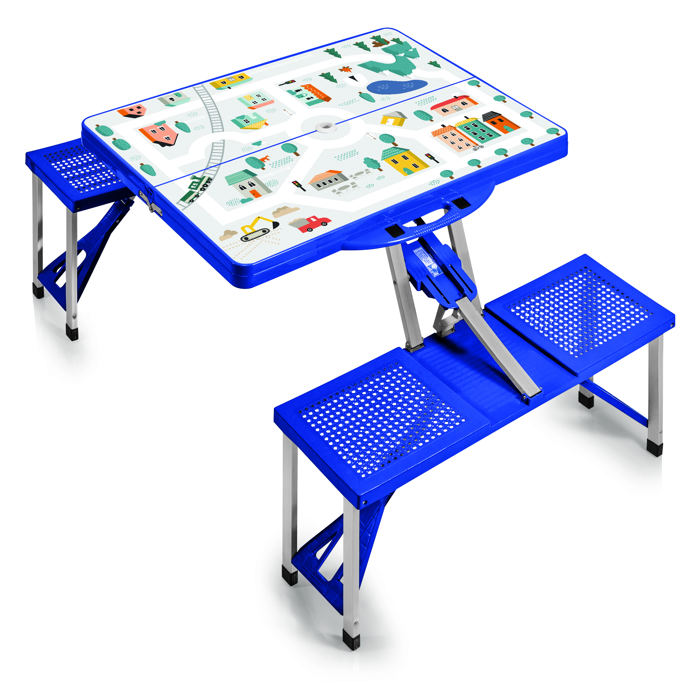 Picnic Table Portable Folding Table with Seats 11