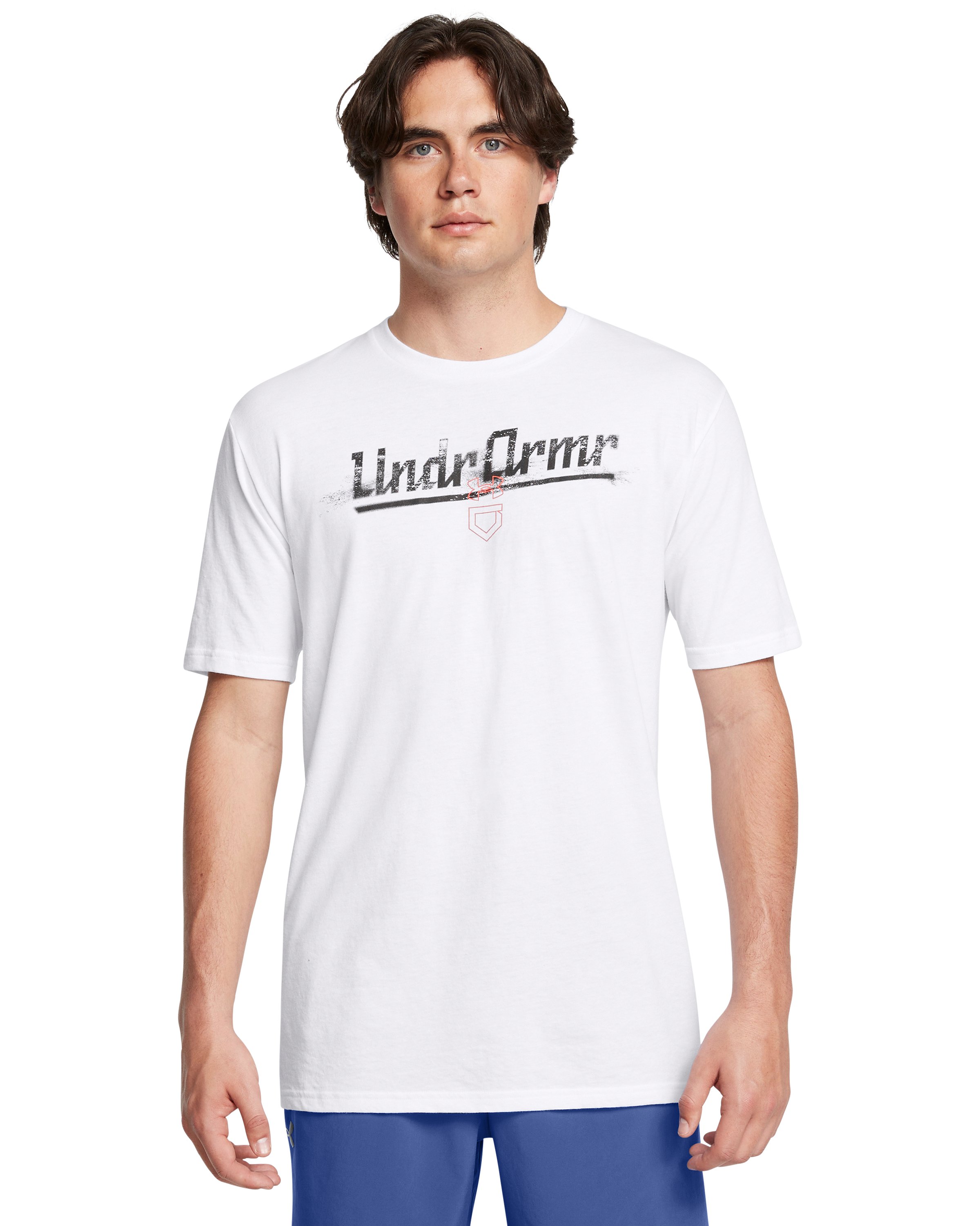 UA Baseball Script Worn Men's Short Sleeve 5