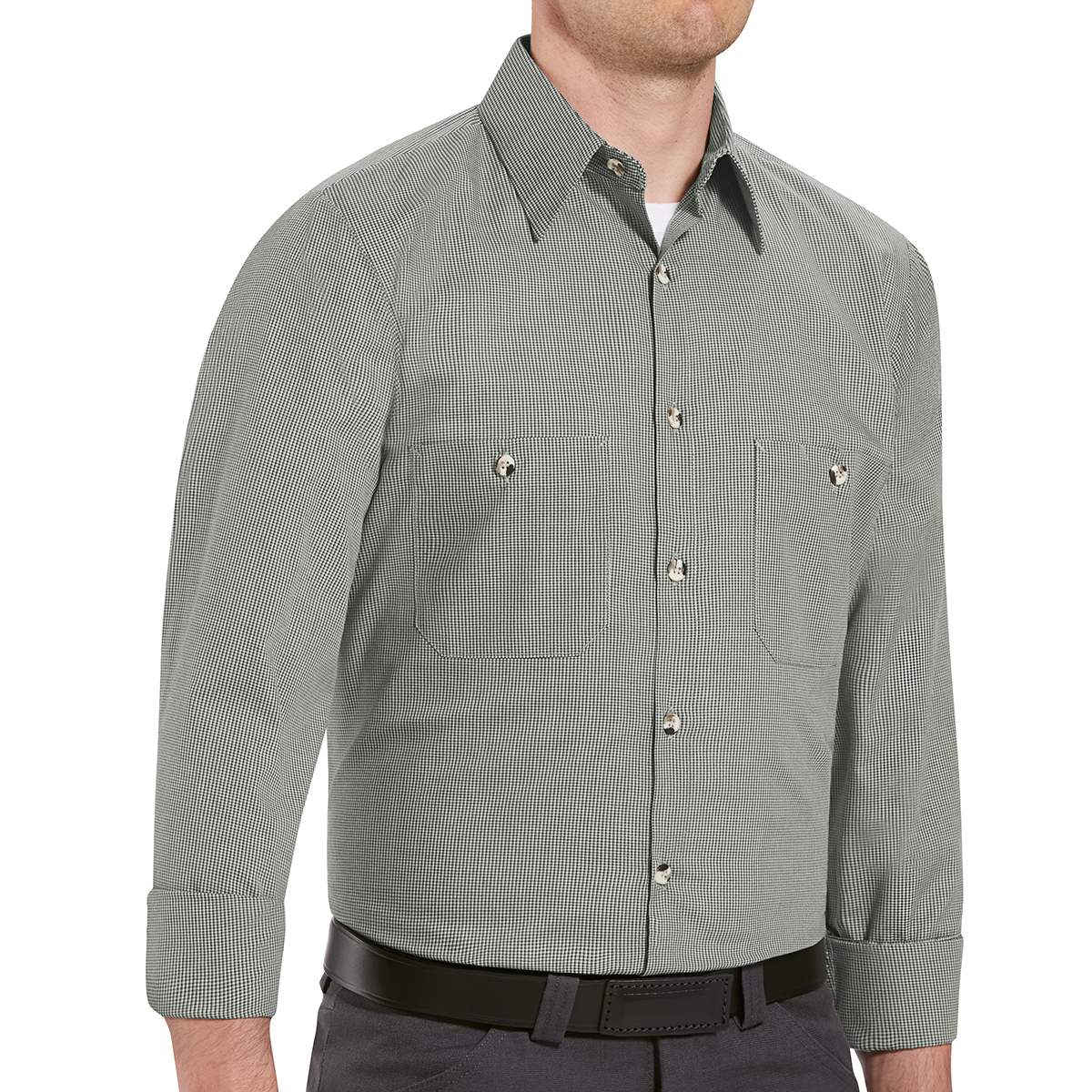 Red Kap Shirts - Men's Long Sleeve Industrial Striped Work Shirt 2