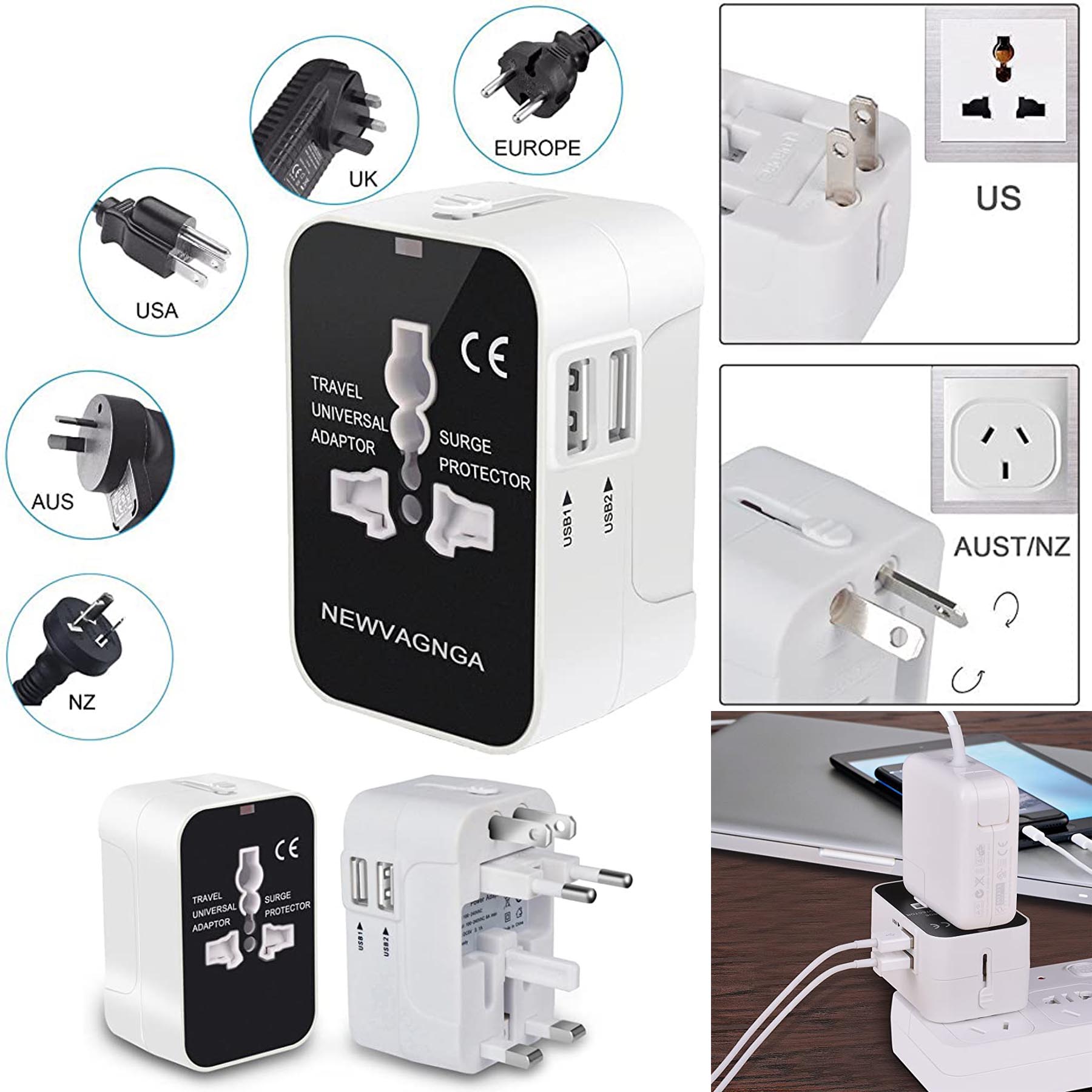 USB Universal Charger Adapter 2