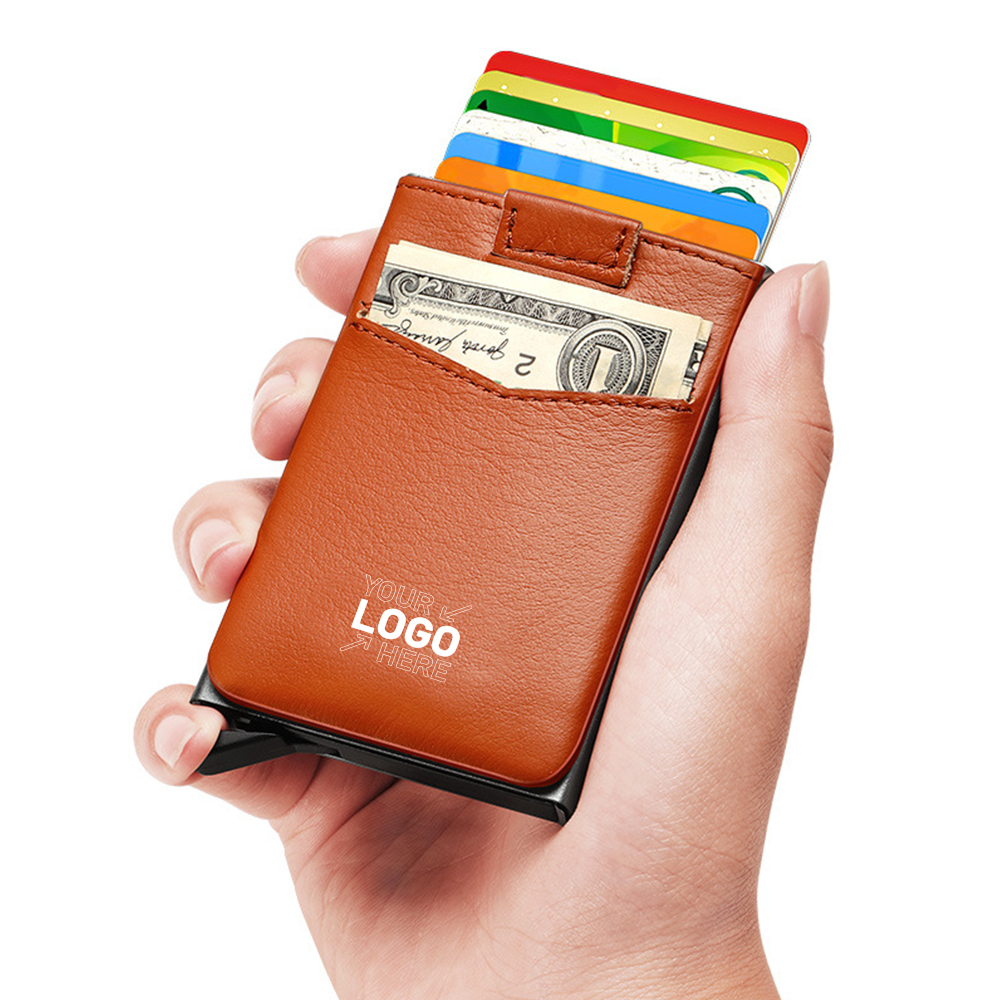 Leather Lining Rfid Blocking Credit Card Holder 1