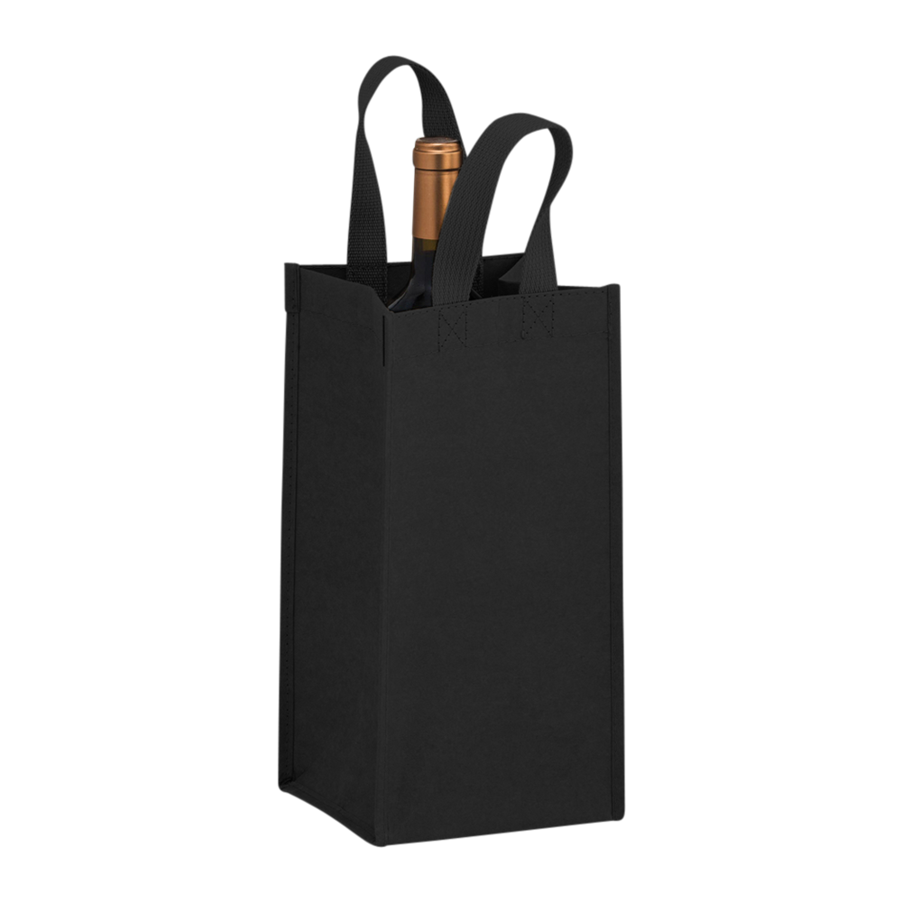 1-Bottle Washable Kraft Wine Tote 1