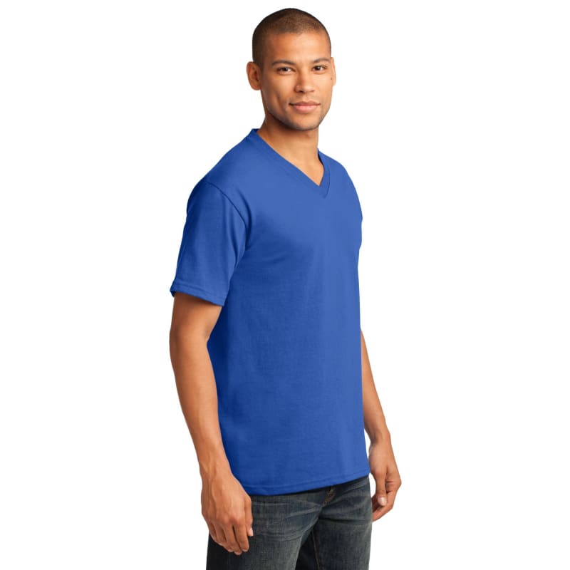 Port & Company Core Cotton V-Neck Tee. 19