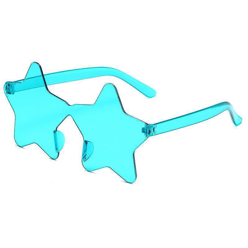 Star Shaped Rimless Sunglasses for Traveling 11